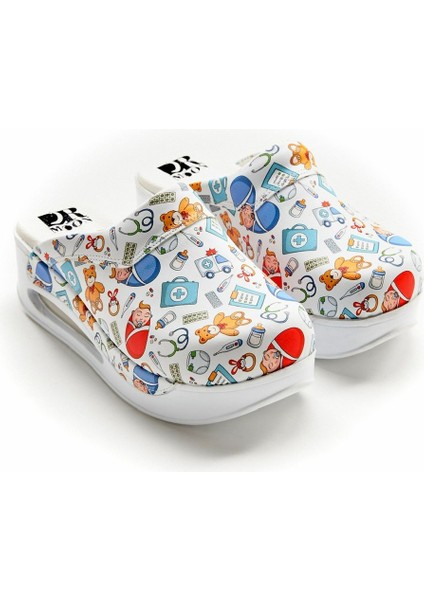 Bebek Desenli Ortopedik Airmax Taban Sabo Terlik