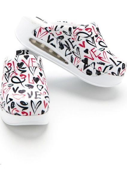 Love Desenli Ortopedik Airmax Taban Sabo Terlik