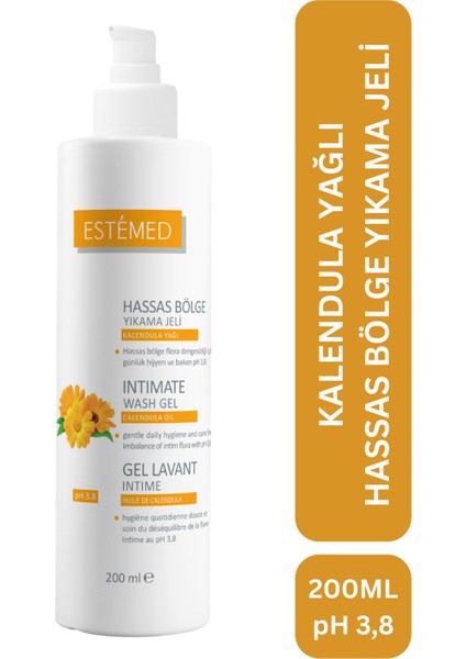 Kalendula Yağlı Hassas Bölge Yıkama Jeli & Intimate Wash Gel For Woman 200ML