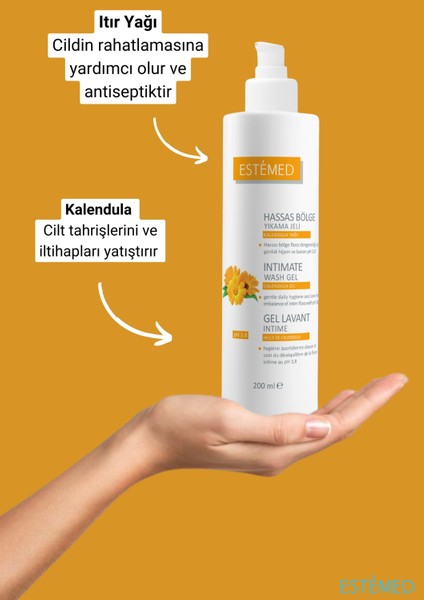 Kalendula Yağlı Hassas Bölge Yıkama Jeli & Intimate Wash Gel For Woman 200ML fiyatları