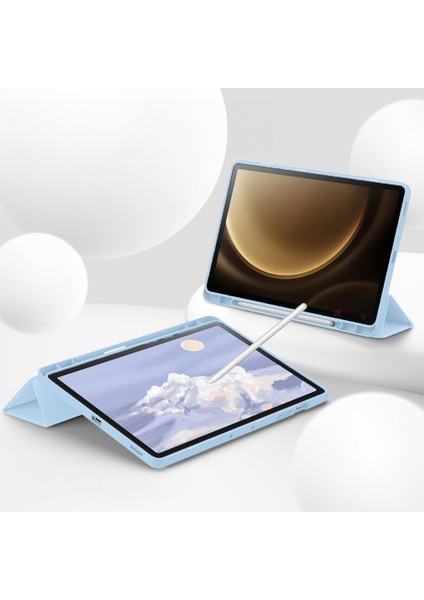 Samsung Galaxy Tab S10 Plus X820 12.4 Inç Kılıf Premium Silikon Kalem Bölmeli Smart Case indirimleri