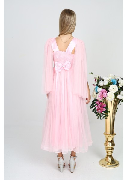 Genç/Kız Çocuk Payetli Açık Pembe Abiye Elbise&Düğün Kıyafeti-ABY-2028 indirimleri