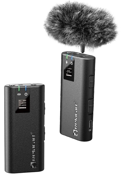 MC2 | Tek Kanallı Wireless / Kablosuz Mikrofon Sistemi (iOS | Android | DSLR | SLR ve Video Kameralar ile uyumludur)
