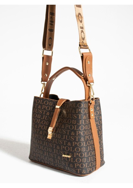 Baskı Desenli Su Geçirmez 3 Gözlü Kadın Omuz Çantası 22X20CM fırsatları