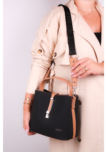 Yeni Sezon Kadın Omuz Çantası 4 Bölmeli Ayarlanabilir Geniş Askılı 22X20 cm AKL2055 indirimleri