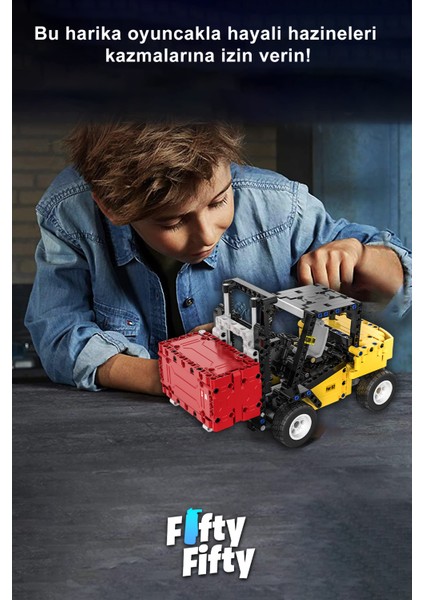 Cada Inşaat Iş Makinası Serisi Forklift -C65002W (388 Parça) Oyuncak Yapım Seti indirimleri