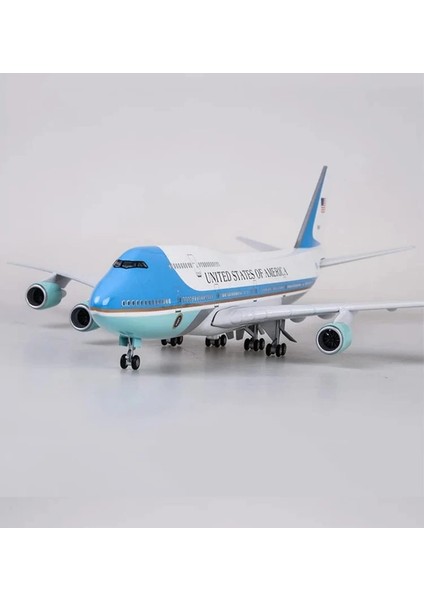 Air Force One Boeing 747 Usa Yolcu Uçağı Model Uçak 1/150 Ölçek 47CM