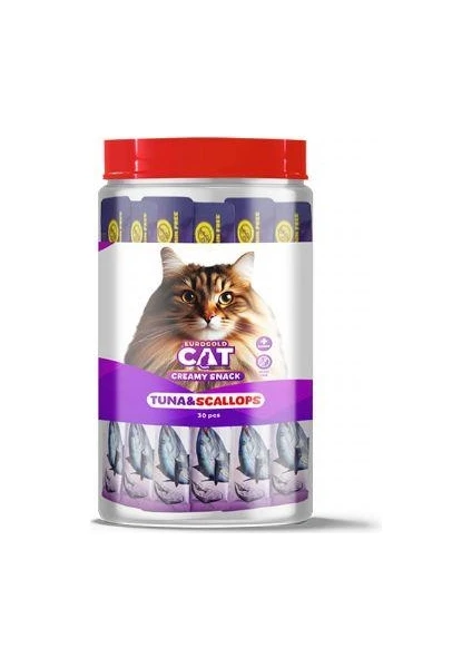 Cat Sıvı Kedi Ödülü Ton - Deniz Tarağı 30X15gr