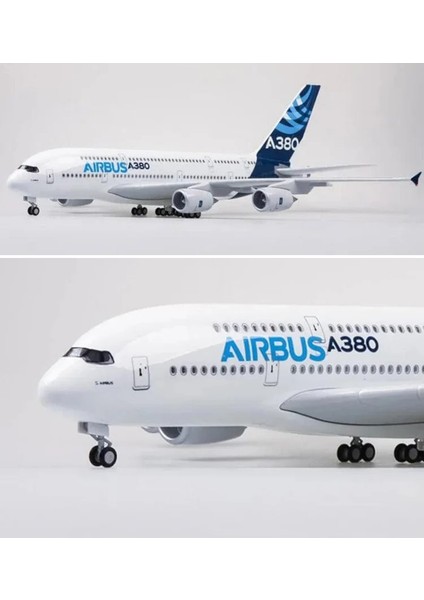 A380 Yolcu Uçağı Model Uçak 1/200 Ölçek 36CM