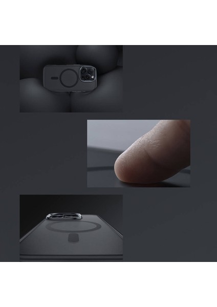 iPhone 16 Plus Uyumlu Kılıf Magsafe Şarj Özellikli Benks Mist Protective Kapak Siyah