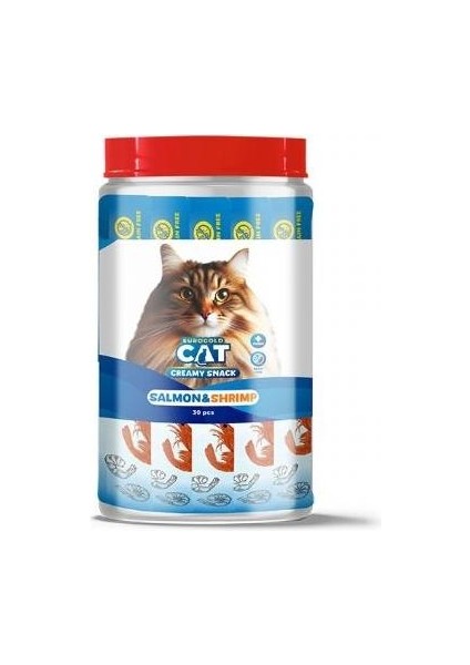 Cat Sıvı Kedi Ödülü Somon - Karides 30X15gr