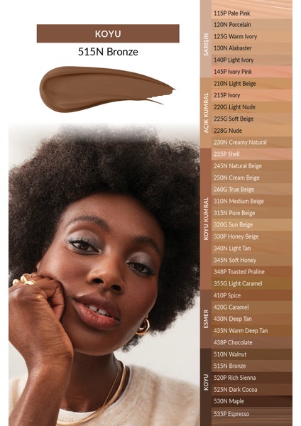Power Stay Mat Fondöten 30 ml. 515N Bronze