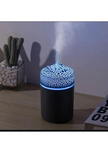 Humidifier 300 ml Volkanik Hava Nemlendirici Volkanik Buhar Makinesi ve Aroma Difüzörü