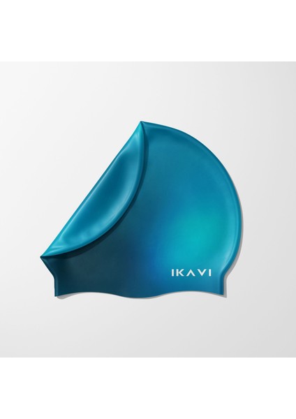 Ikavi Metalik Mavi Parlak Yüksek Kaliteli Deniz ve Havuz Bonesi