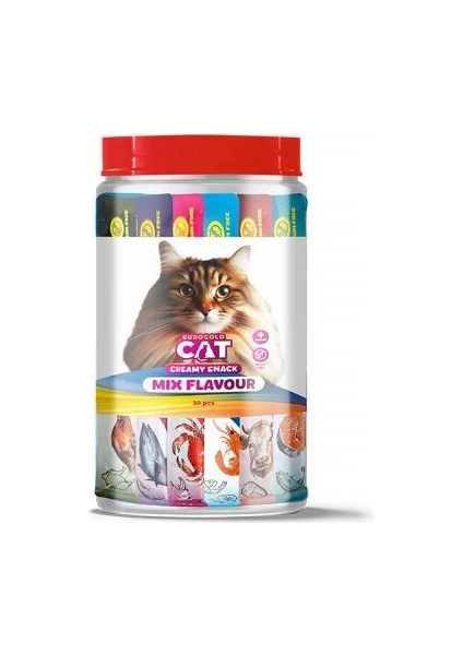 Cat Sıvı Kedi Ödülü Karışık 6 Çeşit 30 x 15 gr