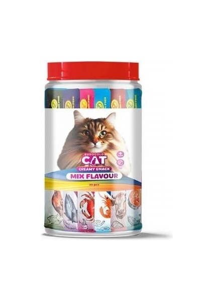 Cat Sıvı Kedi Ödülü Karışık 6 Çeşit 30 x 15 gr