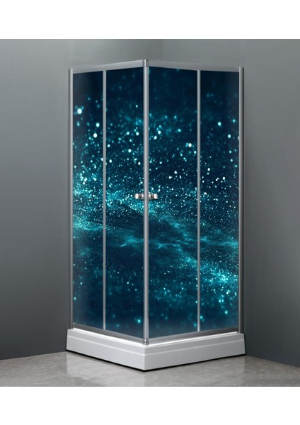 Banyo Duşakabin Kaplama Folyo Sticker ORD-199 ( Ölçüsü 160X170 4 Parça Halinde 40X170 )