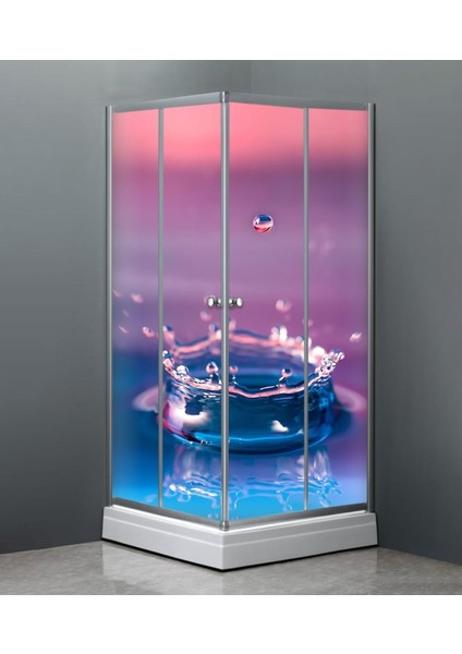 Banyo Duşakabin Kaplama Folyo Sticker ORD-171 ( Ölçüsü 160X170 4 Parça Halinde 40X170 )