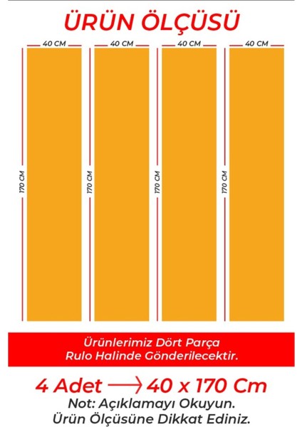 Banyo Duşakabin Kaplama Folyo Sticker ORD-145 ( Ölçüsü 160X170 4 Parça Halinde 40X170 )