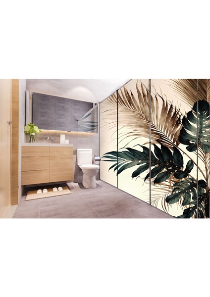 Banyo Duşakabin Kaplama Folyo Sticker ORD-195 ( Ölçüsü 160X170 4 Parça Halinde 40X170 )