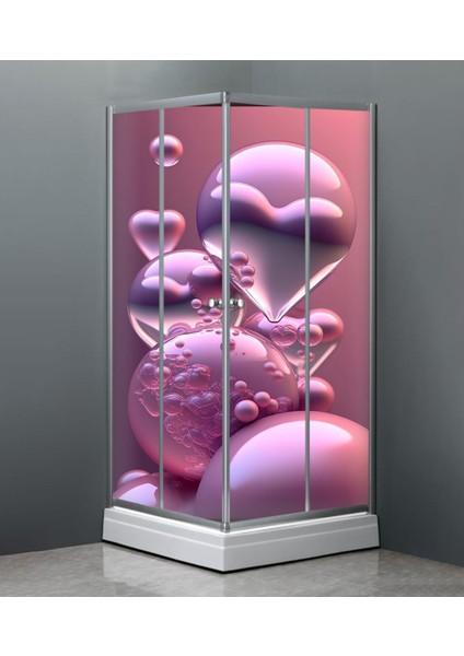 Banyo Duşakabin Kaplama Folyo Sticker ORD-177 ( Ölçüsü 160X170 4 Parça Halinde 40X170 )