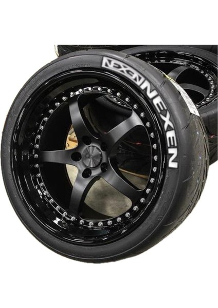 Nexen Lastik Yazısı Araç Lastik Stickeri 4adet Tüm Lastik Yanaklarına Uyumlu Büyük Boy 31 mm