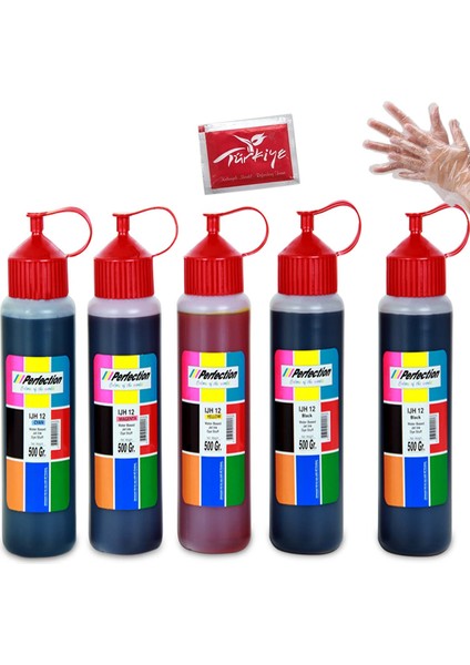 Hp 704 Siyah ve Renkli Kartuş Uyumlu Dolum Seti 5 x 500 ml