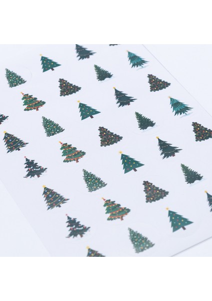 Sticker, Yılbaşı Çam Ağacı, 3 Cm, 700 Adet
