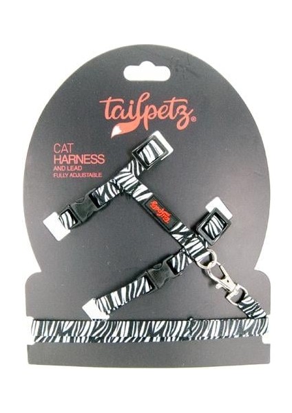 CAT HARNESS ZEBRA