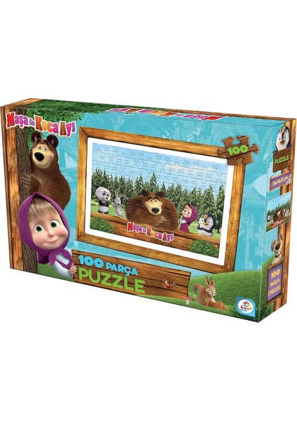 Maşa ve Koca Ayı 100 Parça Puzzle MS7966