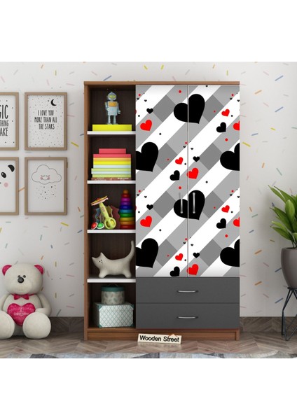 Çocuk Dolabı Kaplama Folyo Sticker Kendinden Yapışkanlı Çk7( Ölçüsü 100 x 160 cm Tek Parça )