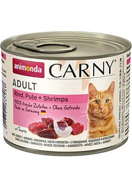 Carny Hindi Etli Karidesli Kedi Konservesi 200 Gr