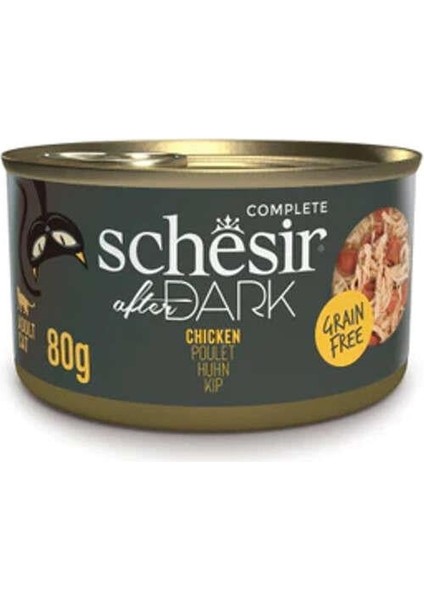 Schesir After Dark Wholefood Tavuklu Yetişkin Kedi Konservesi 80 Gr