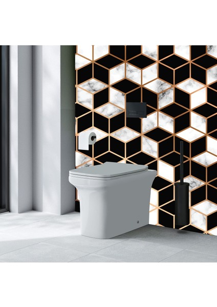 Banyo Klozet Arkası ve Fayans Yapışkanlı Folyo Kaplama () KZR109