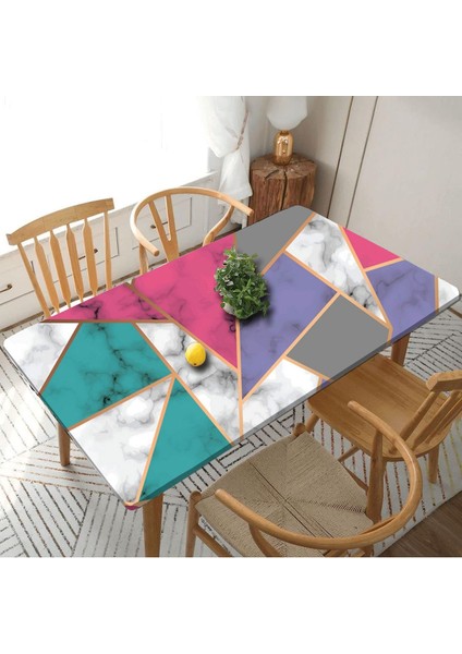 Mermer Desenli Masa Tezgah Dolap Tezgah Arası Mutfak Yapışkanlı Folyo Kaplama 100 x 100 cm MRMR115