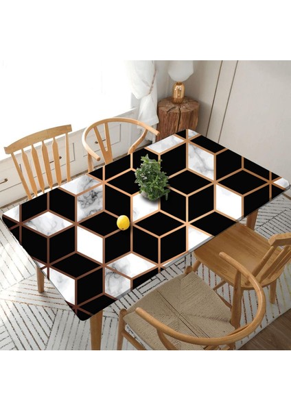 Mermer Desenli Masa Tezgah Dolap Tezgah Arası Mutfak Yapışkanlı Folyo Kaplama 100 x 100 cm MRMR109