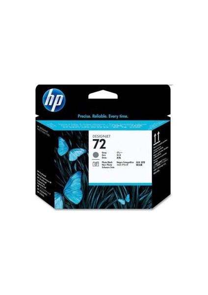 HP72 Photo Black Gray Baskı Kafası C9380A