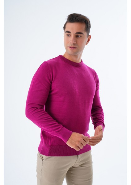 Erkek Rose %100 Pamuk Bisiklet Yaka Triko Kazak TRIST-1101 modelleri