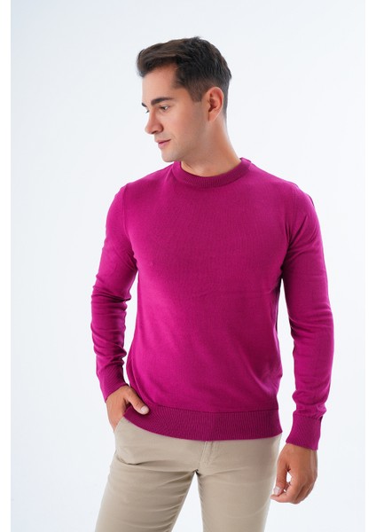 Erkek Rose %100 Pamuk Bisiklet Yaka Triko Kazak TRIST-1101 fırsatları