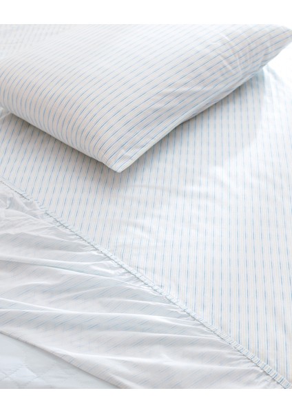 Carlo King Size %100 Pamuk Baskılı Ranforce Lastikli Çarşaf Takımı - Mint Yeşili