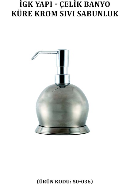 Krom Küre Set Üstü Sıvı Sabunluk (50-037) fiyatları