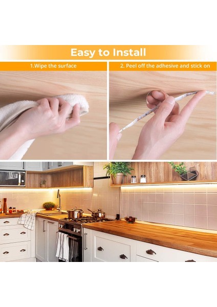 Sb-6501 5 Metre Şerit Led Işık Beyaz Aç Kapa Anahtarlı Adaptörlü Tak Çalıştır Aydınlatma