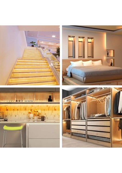 Sb-6501 5 Metre Şerit Led Işık Beyaz Aç Kapa Anahtarlı Adaptörlü Tak Çalıştır Aydınlatma