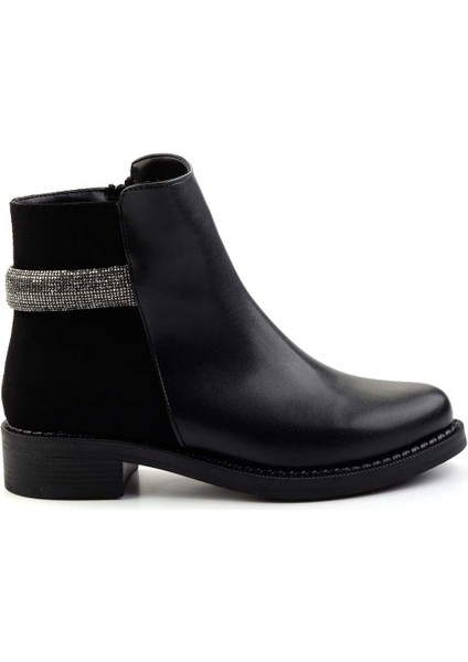 Siyah Siyah Süet Kadın Bot & Bootie K02156201209