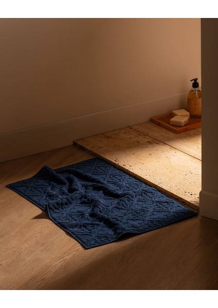 Rachel Pamuk Ayak Havlusu - Lacivert - 50X70 cm fiyatları
