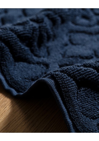 Rachel Pamuk Ayak Havlusu - Lacivert - 50X70 cm modelleri