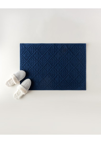 Rachel Pamuk Ayak Havlusu - Lacivert - 50X70 cm fırsatları