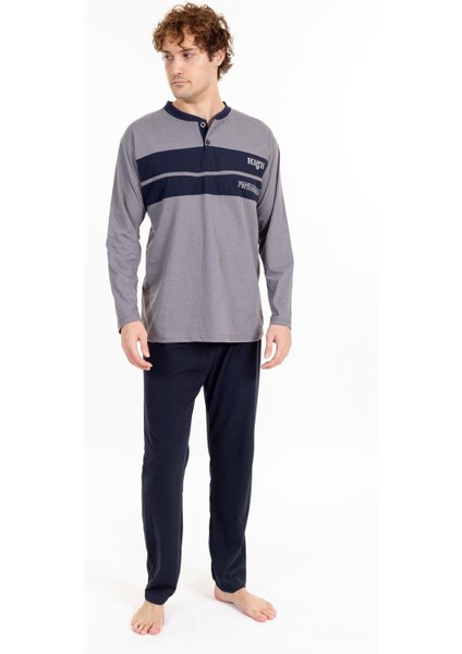 Erkek 835 Uzun Kol Süprem Pijama Takımı Füme fiyatları