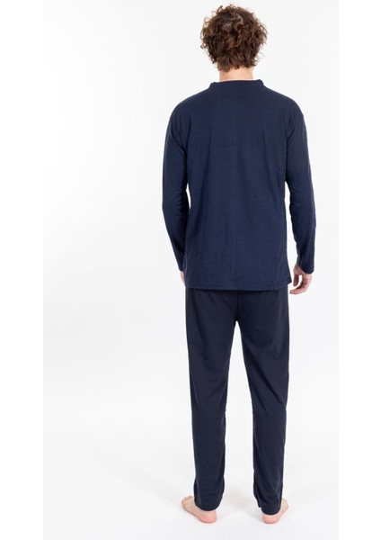 Erkek 1004 Jakarlı Süprem Pijama Takımı Bordo