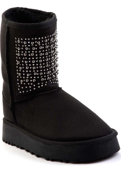 Siyah Süet Kadın Bot & Bootie K02855115402 fiyatları